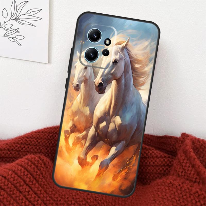 Animal Majestic Painting Horse Case For Xiaomi Redmi Note 13 10 11 12 14 15 Pro Plus Cover For Redmi 15 15C 14C 10C 12C 13C