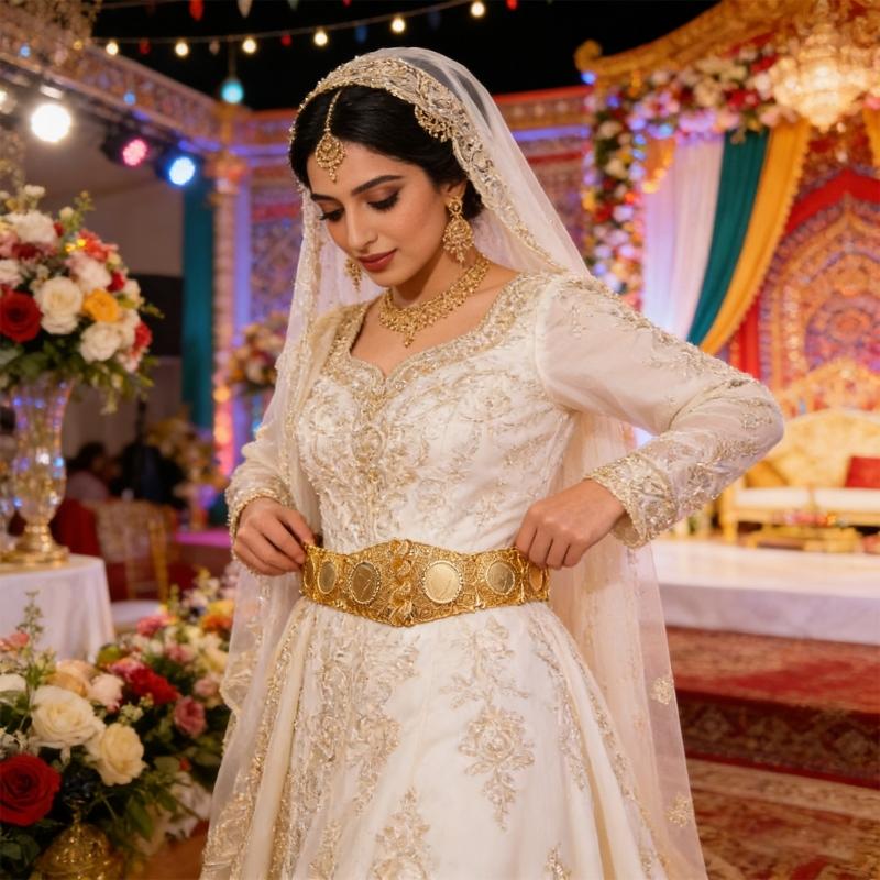 Blingbling Waist Belt Stylish Carved Floral Waist Chain Belt Elaborate Chain Belly Chain for Wedding Waist Chain