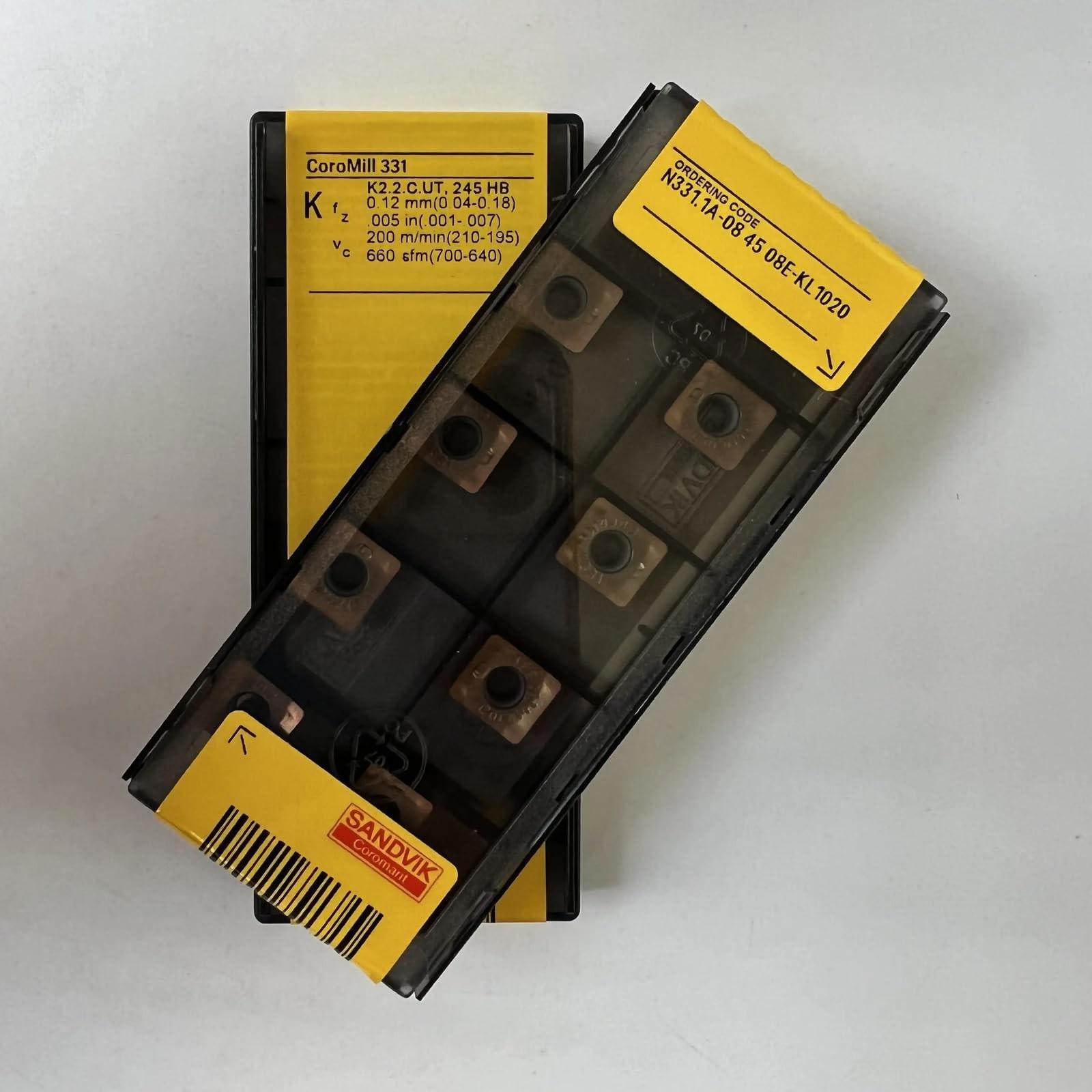 

Original Sandvik / N331.1A-084508E-KL 1020 / CNC lathe carbide blade 10 PCS