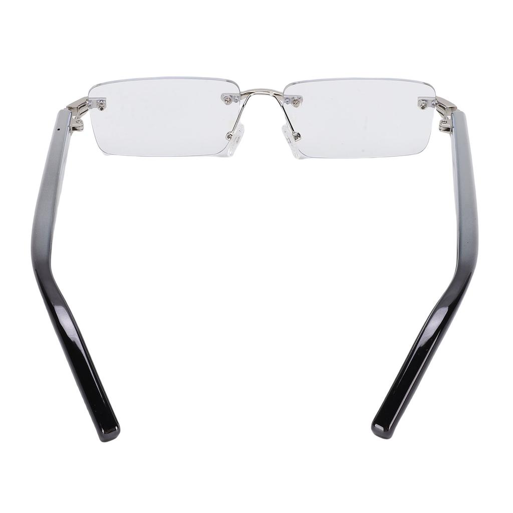 KI-Übersetzung Smart Brille Anruf Musik Randlos Bluetooth V5.3 Brille mit Blaulichtfiltergläsern