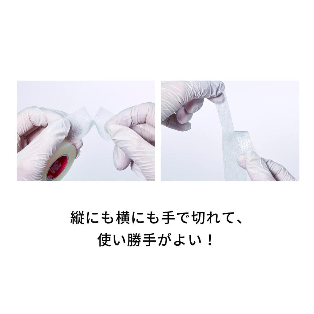 Solventum Transpore Surgical Tape Translucent Plastic Medical Tape 25mm X 9.1m 1 Roll 1527EP-1 for First Aid, Gauze & Bandage Securing