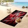 Asciugamano da Spiaggia Stampato AC Milan Asciugamano Morbido ad Asciugatura Rapida Coperta da Spiaggia Rettangolare Grande Portatile per Viaggi Piscina