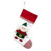 3D Christmas Stocking Santa Snowman Reindeer Cat Dog Pattern Traditional Holiday Hanging Stocking Fireplace Decor