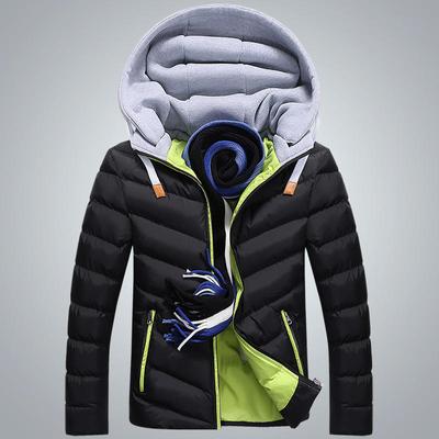 Mężczyźni Winter Warm Down Jacket Stand Collar Cotton Padded Jacket Casual Puffer Jacket