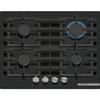 Gas-Kochfeld - BOSCH Serie 6 - 4 Kochzonen - 52 x 59 x 4,5 cm - PPP6A6I40 - Schwarz