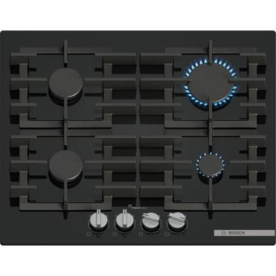 Gas-Kochfeld - BOSCH Serie 6 - 4 Kochzonen - 52 x 59 x 4,5 cm - PPP6A6I40 - Schwarz