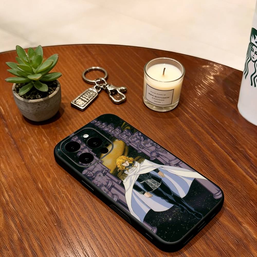 

LoGH Phone Case Soft Silicone black For IPhone 17 16 15 14 13 12 11 X XR Plus Pro Max Plus iPhone16