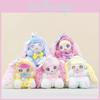 Baby Into Turn Rabbit Plush Keychain Toy Cartoon Doll Backpack Pendant Gifts