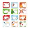 20Pcs Christmas Name Sticker 60x75mm Adhesive Wrapping Labels for Packaging Seal Envelope Card Holiday Present Case