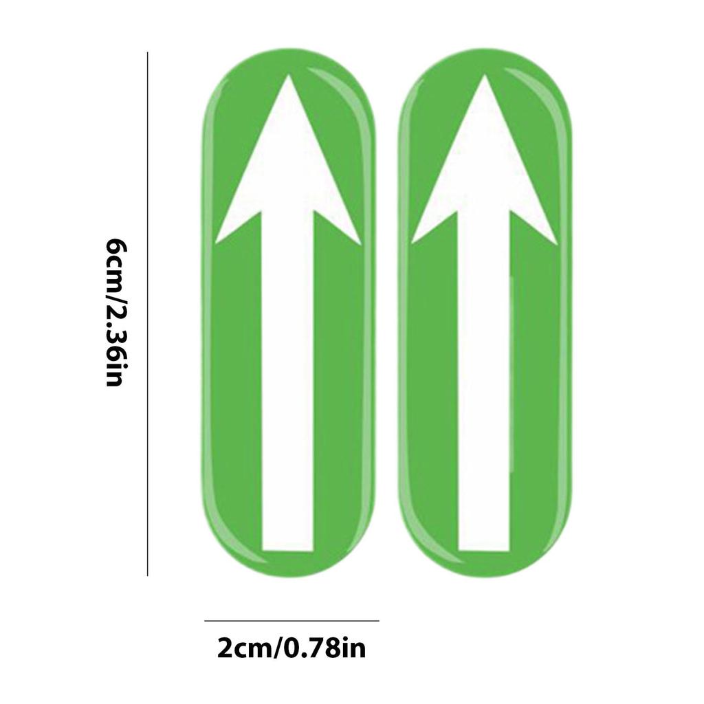 iBaste Direction Sign Stickers, Car Decals, 2 Glow In the Dark Decision Stickers -