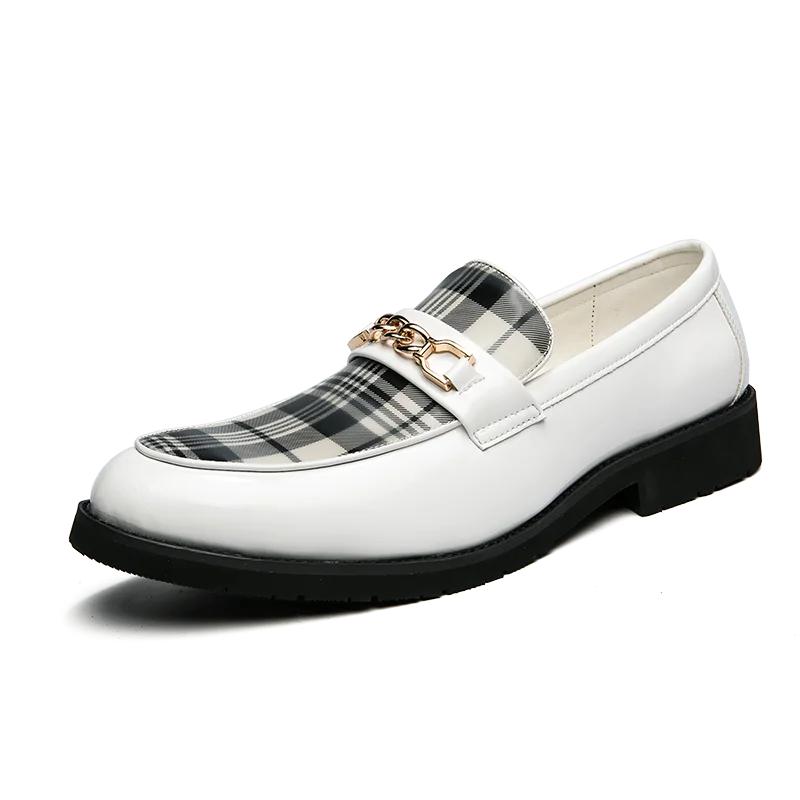 Luxury Brand Mens Casual Shoes New Italian Formal Shoes for Men Business Loafers Comfy Slip-on Leather Driving Shoes Moccasins