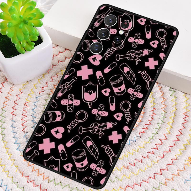 Medicine Nurse Doctor Dentist Silicone Phone Case For Samsung Galaxy note 10 pro S26 S25 S24 S23 S22 S21 Plus Ultra Capa Cover
