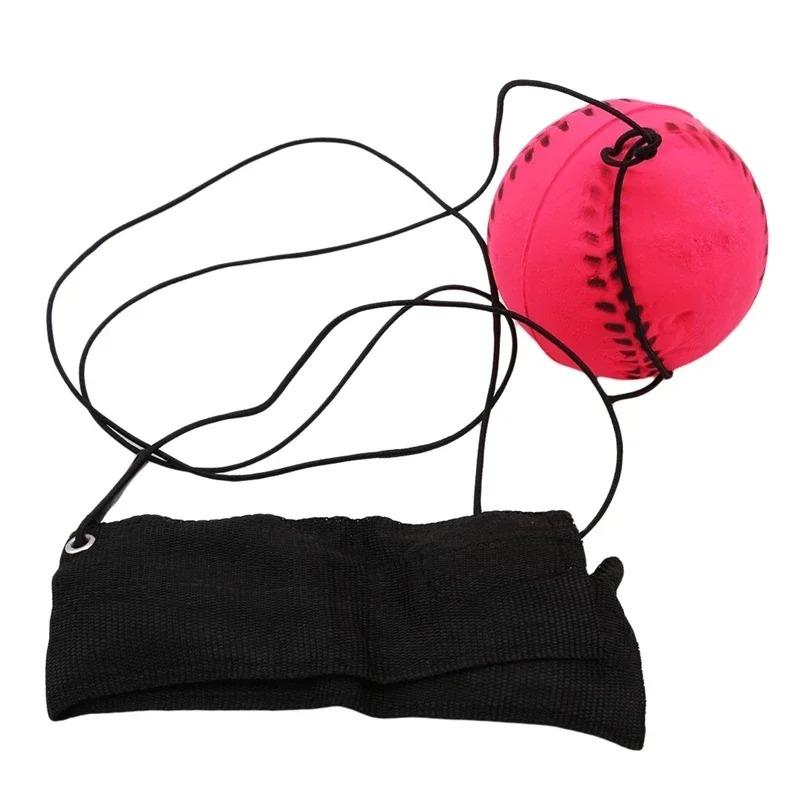 Hand Thrown Bouncy Ball With Rope Rubber Solid Toy Boomerang Ball Reaction Ball Idle Time De-stressing Hand Thrown Toys 6