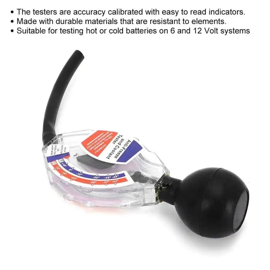 Battery Antifreeze Tester Water Tank Antifreeze Density Meter Densitometer Dial Car Radiator Coolant Water Tester Tool Amagi
