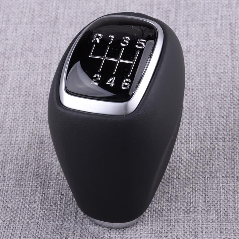 Car Front Gear Shift Knob Head Leather 6 Speed 43711F2300 Fit for Hyundai Tucson TL MK3 2017 2018