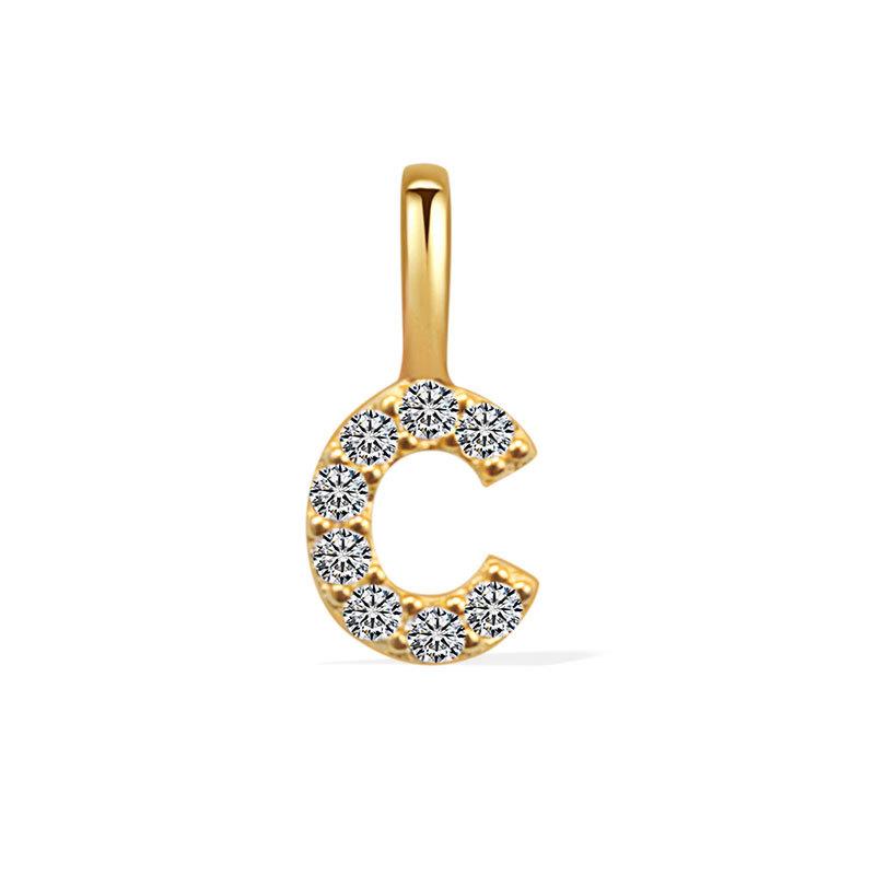 Minimalist Rhinestone Letter Pendant 26 Alphabet Charms For DIY Necklace Bracelet Personalized Jewelry Accessory