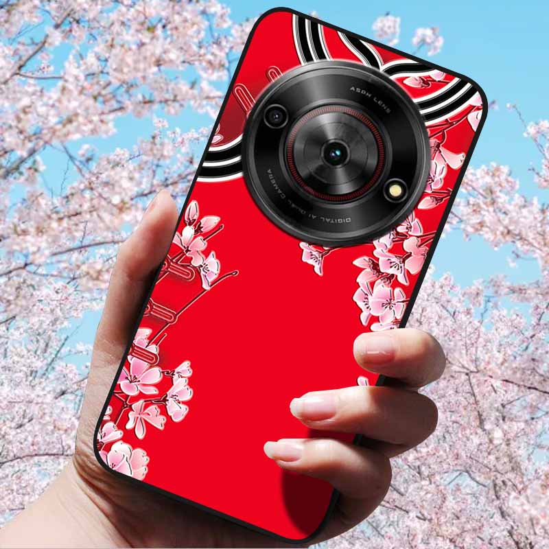 For ZTE Blade A75 5G 6.6" Cases 3D Relief Flower Soft Silicone Luxury Cover for ZTE Blade A75 5G 3D Phone Cases ZTE Blade Z2357N