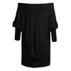 Women's Off Shoulder Long Sleeve Oversized Pullover Sweater Knit Jumper Loose Tunic Tops