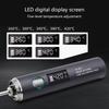 Adjustable Temperature Electric Soldering Iron USB Type C Charging Port Portable DIY Electronics Tool Replaceable Tip