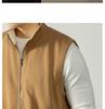 Leichter Luxus Stil Herren Hautfreundliche Baumwolle Stehkragen Reißverschluss Weste - Lässige Herbst/Winter Layering Weste Jacke