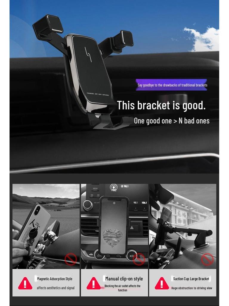Compatible Hyundai Elantra 2020-2022 Wireless Charging Phone Holder and Navigator