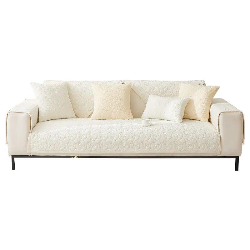 Plush Sofa Cushion  New High-end Non-slip Cushion Winter Cream Wind Thickened Sofa Cover Cover Cloth