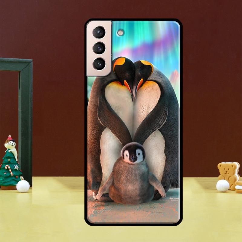 Penguin Case For Samsung Galaxy S23 S21 S22 Ultra S8 S9 S10 Note 10 Plus Note 20 Ultra S20 FE Cover