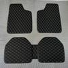 Wear-resistant Car Floor Mats PU Leather Automobile Floor Universal Auto Foot Pad Protector  Auto