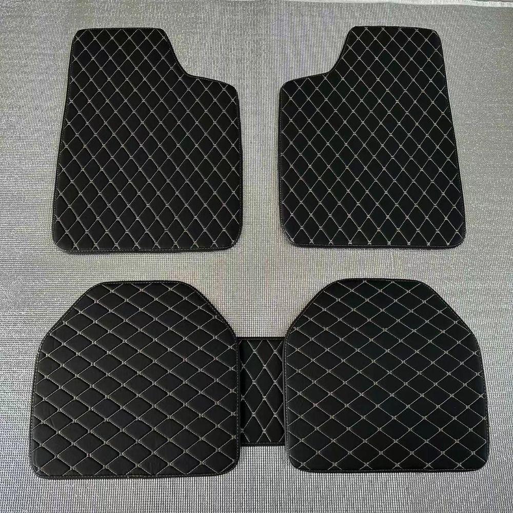 Wear-resistant Car Floor Mats PU Leather Automobile Floor Universal Auto Foot Pad Protector  Auto