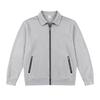 Men's Waffle Knit Full Zip Jacket Lapel Collar Long Sleeve Casual Lightweight Coat with Zipper Pockets for Spring and Fall Daily Wear