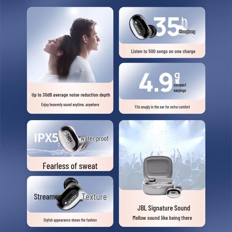 JBL LIVE FREE 2 Noise-Cancelling True Wireless Earbuds