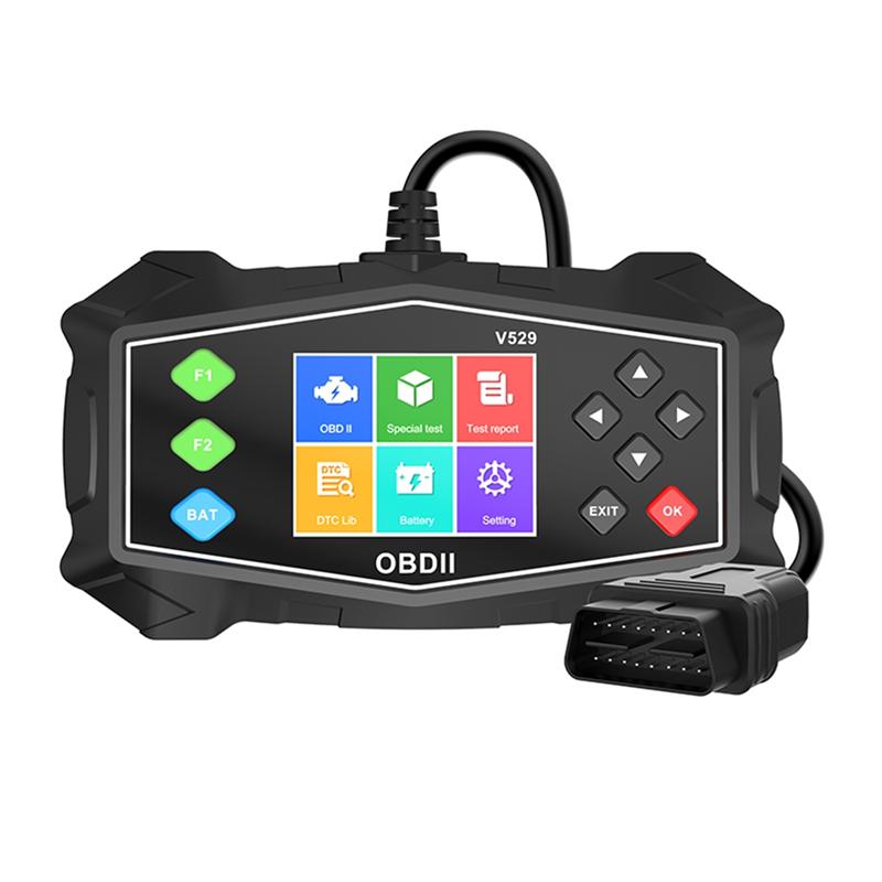 

V529 OBD2 For Car Scanner OBD2 OBD Vehicle Fault Detector Diagnostic trument Multi-Functional For Car 18 mm чёрный