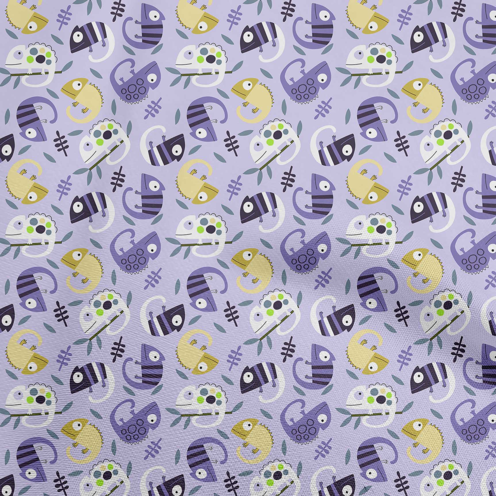 

OneOone Cotton Flex Amethyst Fabric Дитяча тканина для пошиття тварин у дворі Принт для шиття одягу своїми руками 40 дюймів 42InchWide-ViscoseChiffon фіолетовий