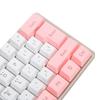 Gaming Keyboard USB 61 Keys Contrast Color RGB Light Key Line Separation Mechanical Wired Keyboard for   Games