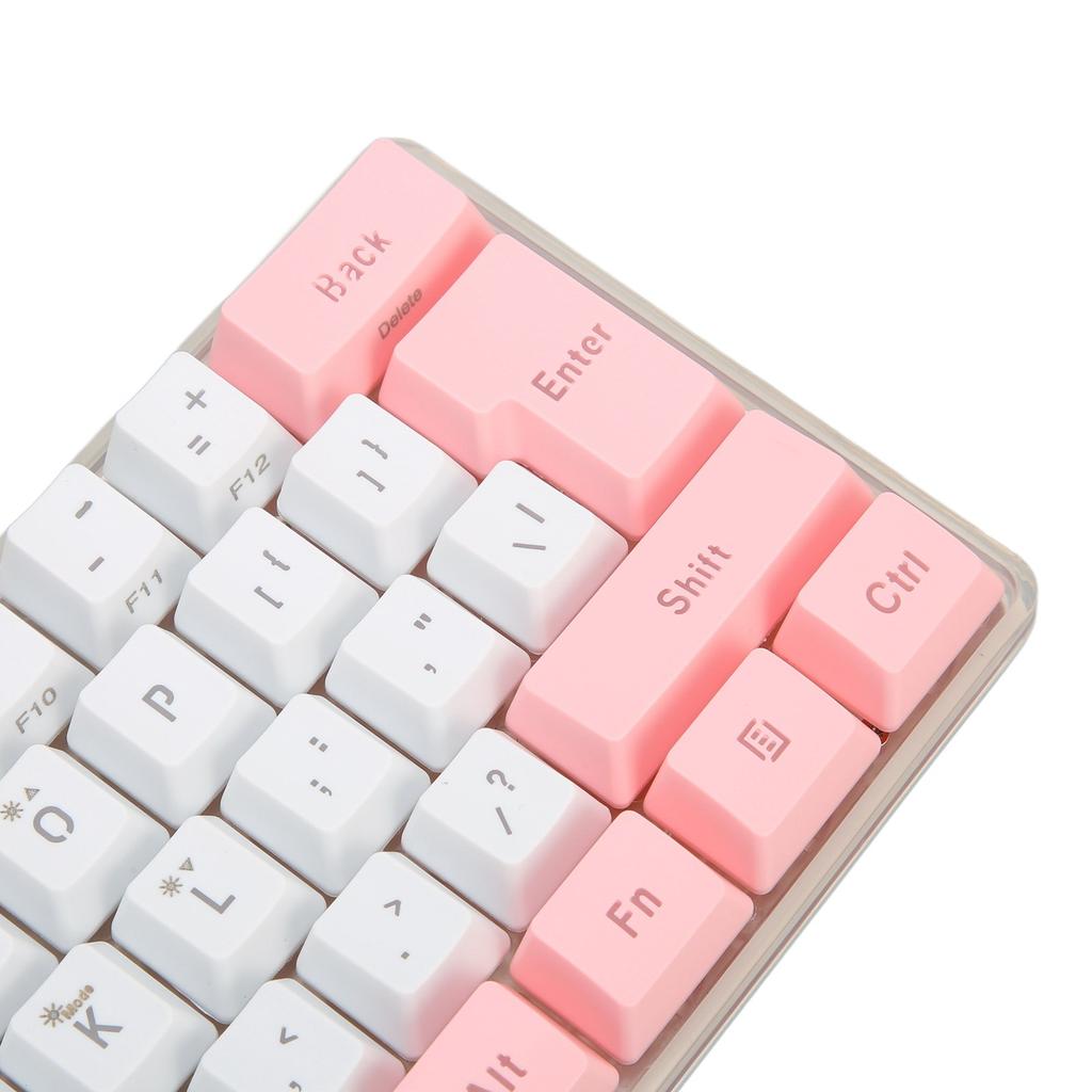 Gaming Keyboard USB 61 Keys Contrast Color RGB Light Key Line Separation Mechanical Wired Keyboard for Games