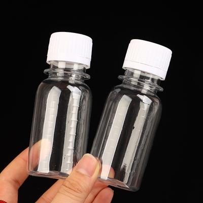 5 Stück 60 ml kleine Plastikflaschen Ingwer-Shot-Flaschen mit Verschluss Mini-Saftflaschen Wiederverwendbarer Flüssigkeitsflaschenbehälter Auslaufsicher