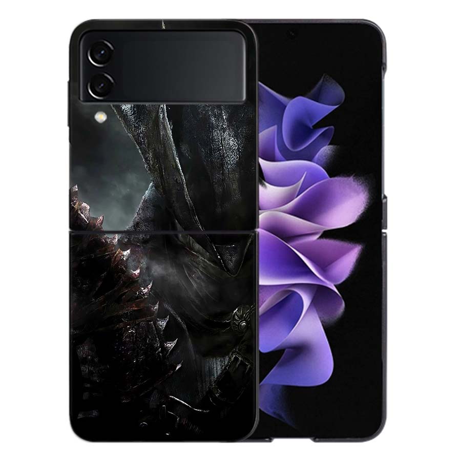 Bloodborne Game Phone Case For Samsung Z Flip 6 7 5G Galaxy Z Flip 5 4 3 5G Cases Shockproof Hard Cover TPU