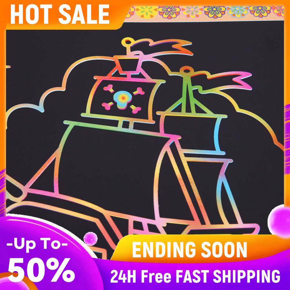 

A4 Doodle Card Paper Single-sided Use DIY Coloring Scratch Drawing Paper Educational Toys Birthday Gifts Room Decor Accessories China Mainland
