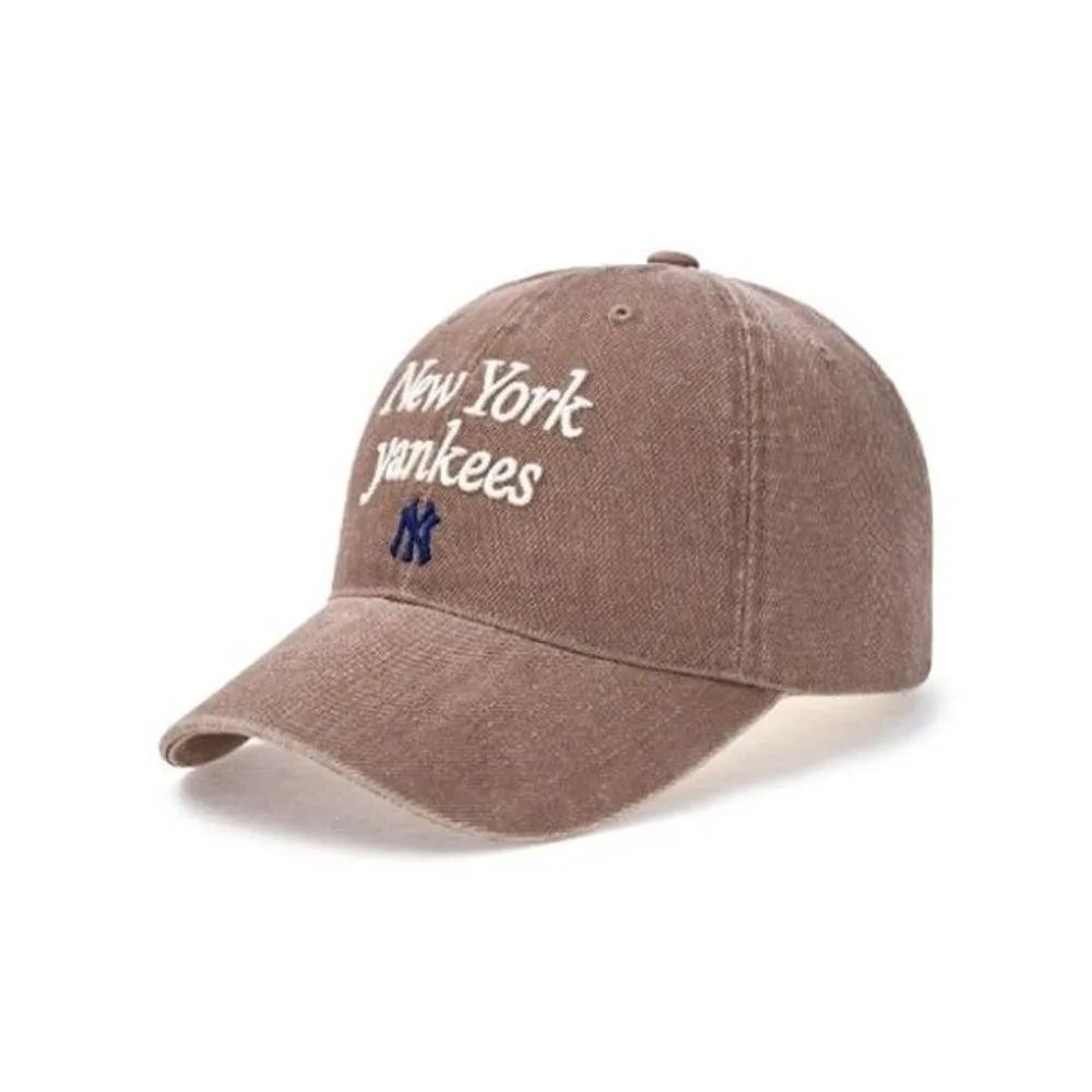 [MLB] Cap GQC 3ACPVV04N-50BGD Varsity Lettering Washed Unstructured Ball Cap New York Yankees FREE