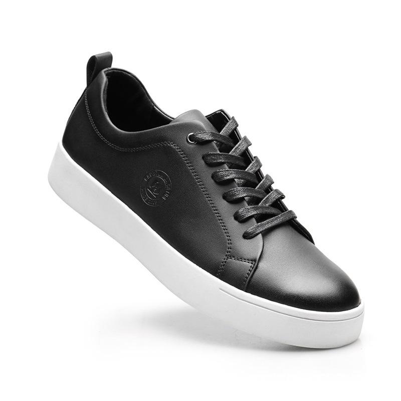 

[Обработка и заказ] Модная и повседневная уличная обувь с мягкой подошвой, мужская шнуровка, универсальная мужская обувь 38 чёрный