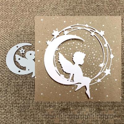 Kampas ant mėnulio metalo pjovimo štampai „pasidaryk pats“ Scrapbooking Reljefinis popierinis kortelių trafaretas