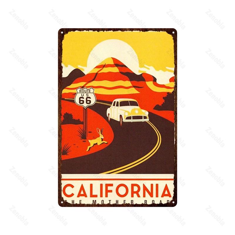 Paris Roma England City Metal Sign Vintage Metal Plaque Travel Tin Poster Scenic Decor for Bar Home Wall Decor Landscape Plat