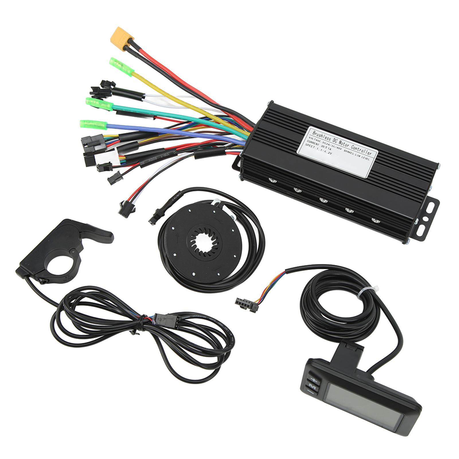 

24V 36V 48V 30A Sinewave Controller GD01 Panel with Power Assist Sensor Thumb Throttle Electric