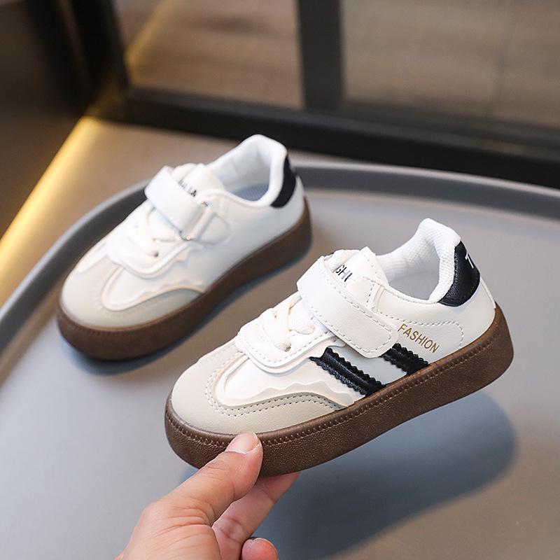 Children's German Training Sneakers - 2025 Spring/Autumn Solid Sole Velcro Sneakers for Boys & Soft Sole Forrest Gump Shoes for Baby Girls.