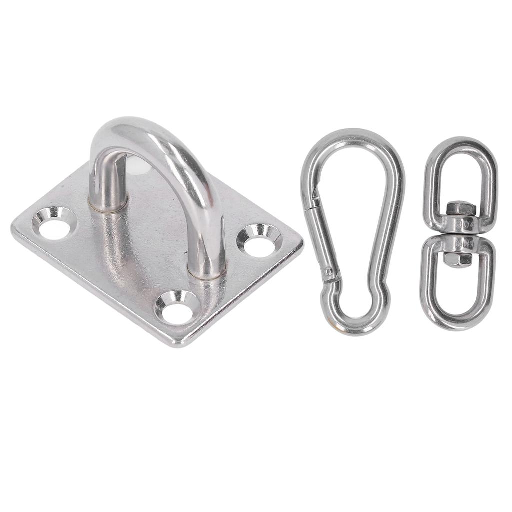 7 szt. Zestaw okuć do zawieszania hamaka ze stali nierdzewnej z klamrą zatrzaskową, śrubą, żaglem przeciwsłonecznym