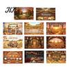 Decorative Fall Scene for Party 70 x 45 Inch Pumpkin Backdrop, Autumn Harvest Gnome Reusable Thanksgiving Banner Home Scarecrow Photography