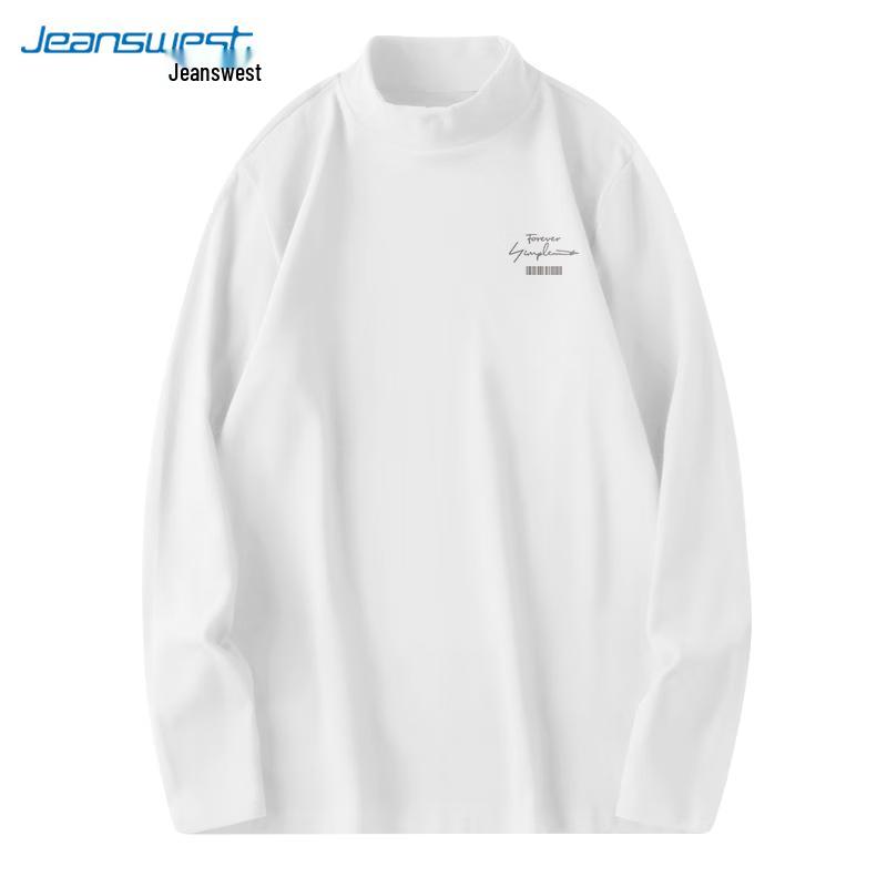 Jeanswest Men's Thermal High-Collar Long-Sleeve T-Shirt