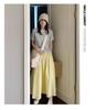 Women's High Waist White Midi Skirt: Slimming A-Line with Pockets for Spring-Summer.