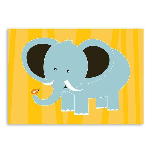 Nordic Style Animal Giraffe Lion Koala Decorative Canvas Painting Children's Room Living Room Fresco Wall Pictures Animal Print