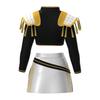 Girls POP Singer Rumi Stage Performance Printing Outfit Halloween Cosplay Costume for Carnival Party Pretend Game Role Playing Dress Up Suit
